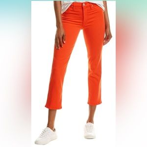 HUDSON (Red) Barbara HighRise Straight Leg Crop Jean Jasper stretch size 33
